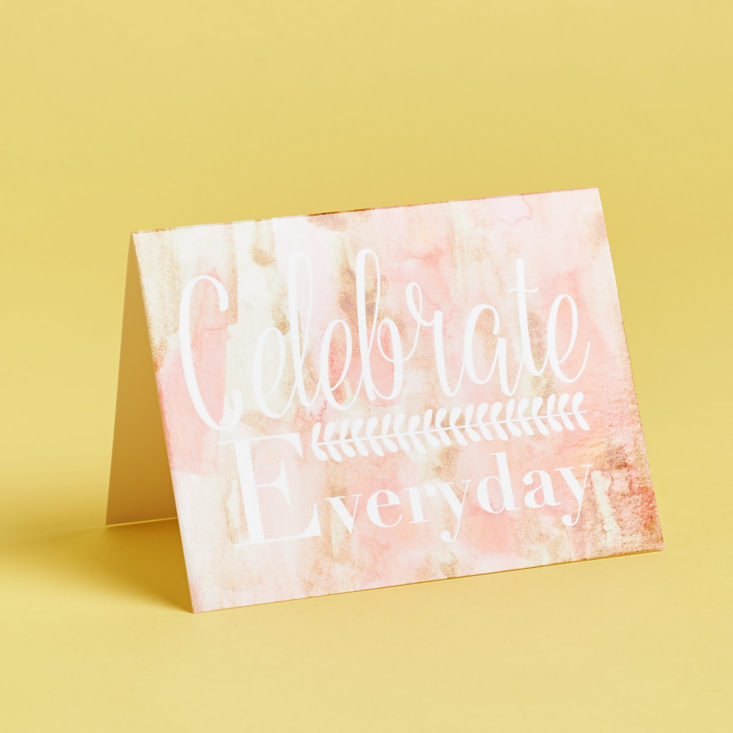 folded greeting card