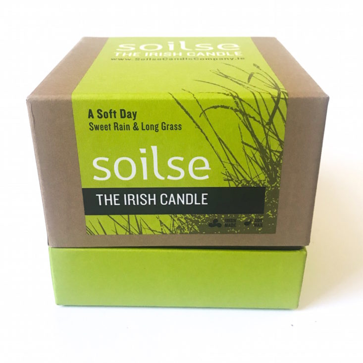 Soilse The Irish Candle in A Soft Day, 7.5 oz