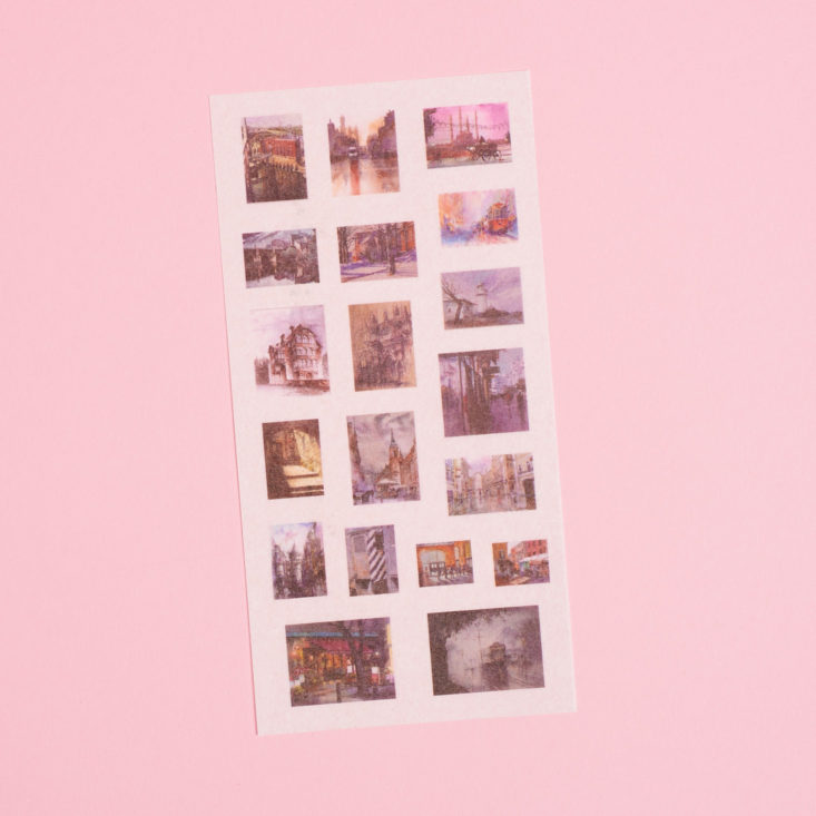 old timey stamp stickers