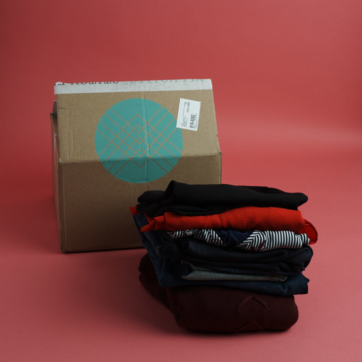 Stitch Fix Maternity April 2018 contents