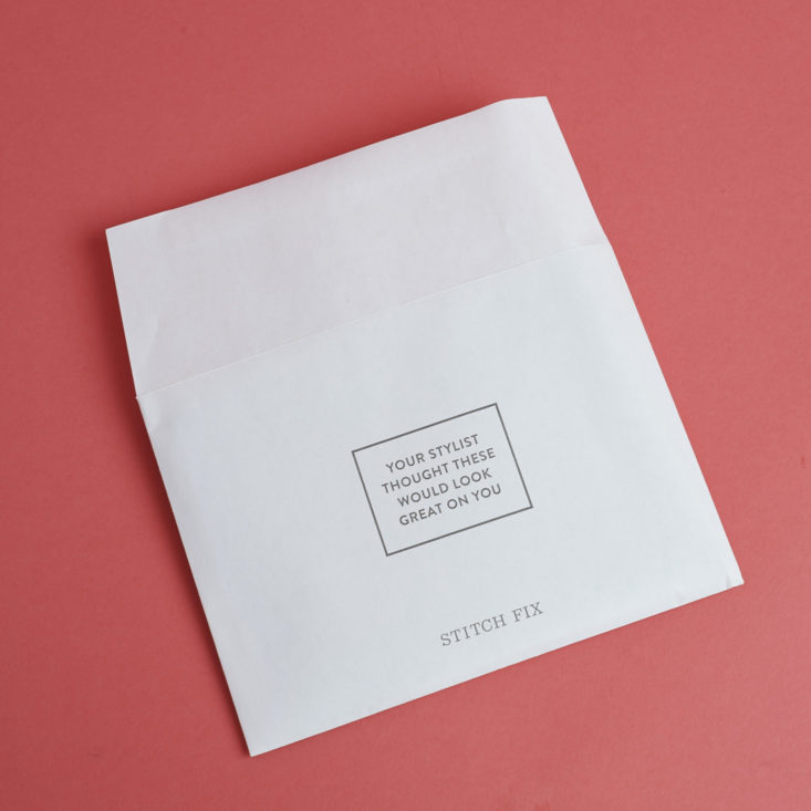 Stitch Fix Maternity April 2018 envelope