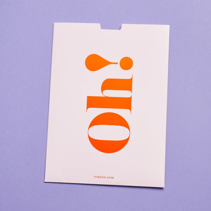 vine oh info card packet