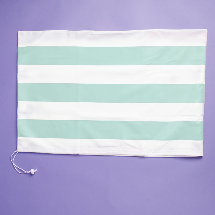 green stripe chair cover back