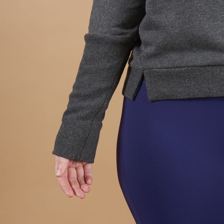 wantable fitness clothing subscription box april 2018 sleeve on sweatshirt