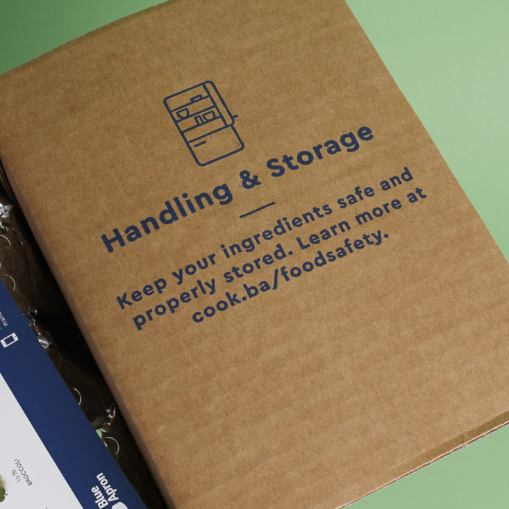 handling and storage info on flap
