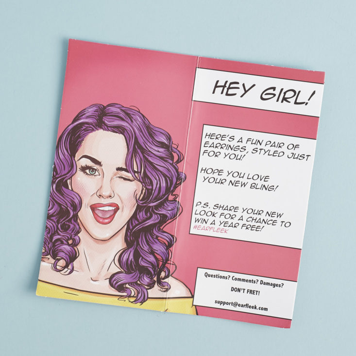 earfleek silly and fun info card