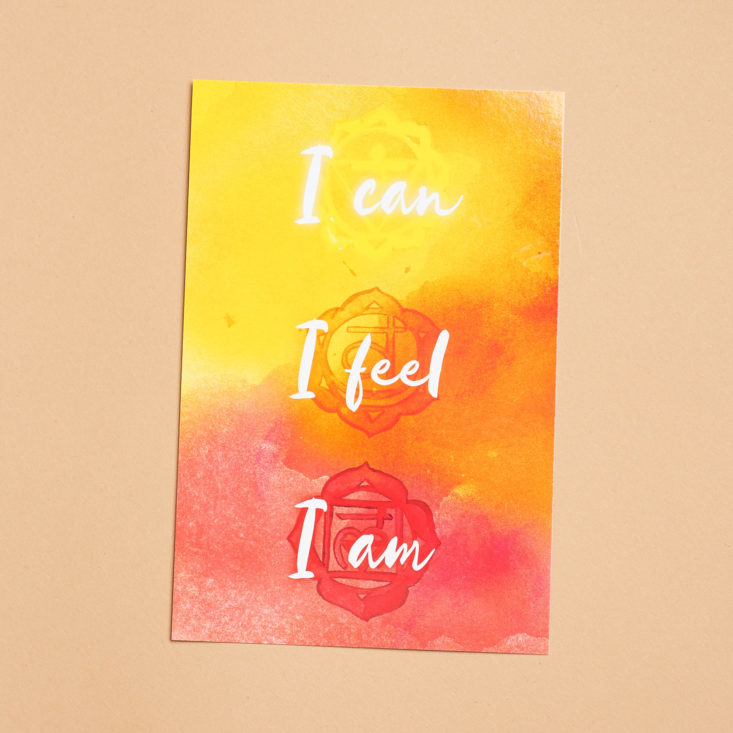 goddess provisions may 2018 mantra card