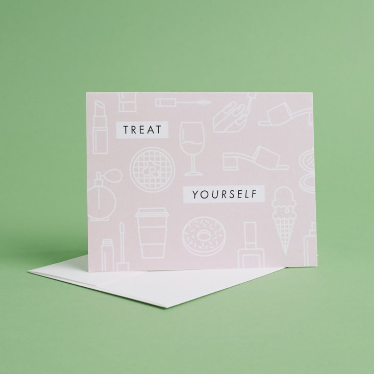 treat yourself card