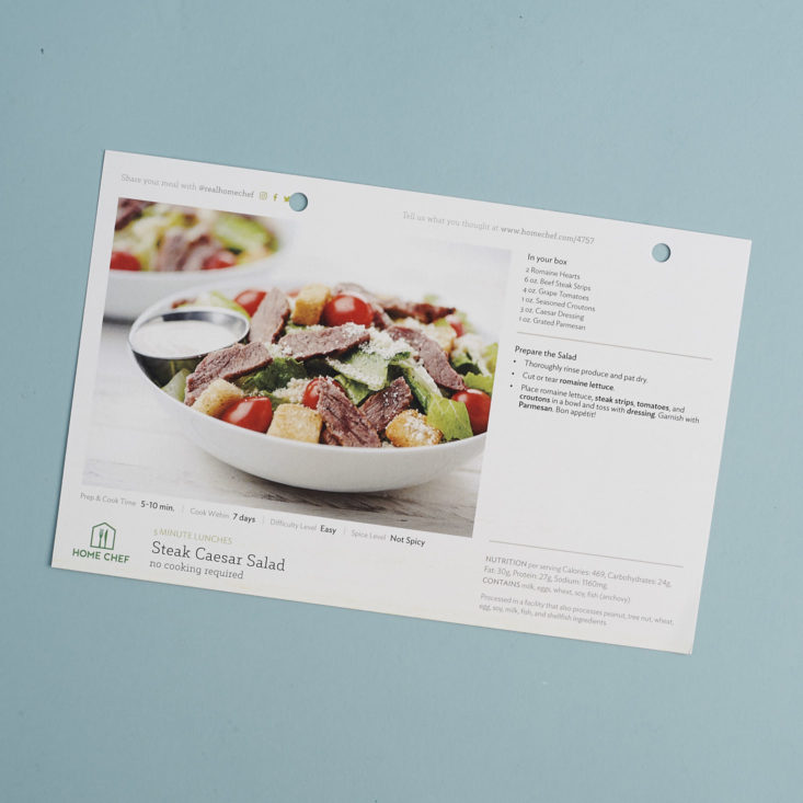 recipe card for Steak Caesar Salad