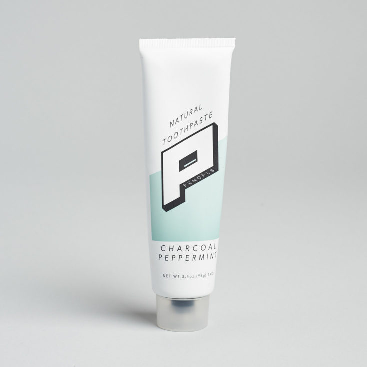 charcoal toothpaste bottle