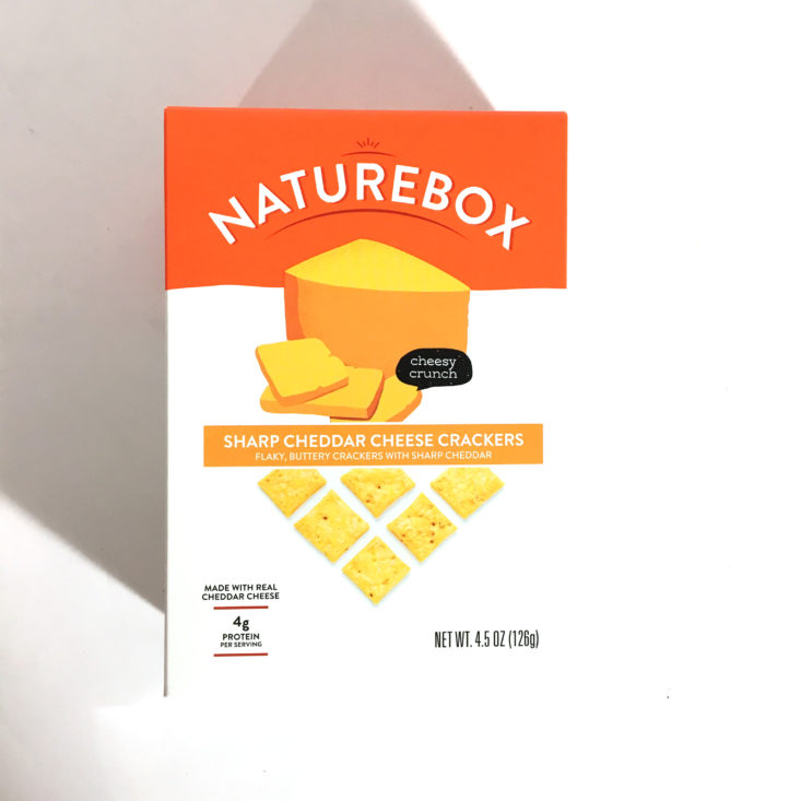 NatureBox April 2018 - Cheddar Cheese Crackers