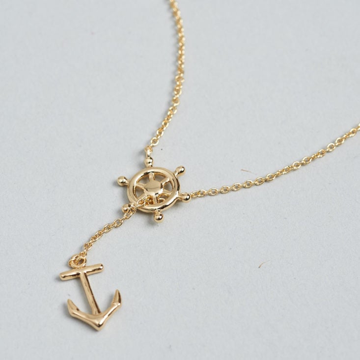 penny + grace nautical anchor necklace