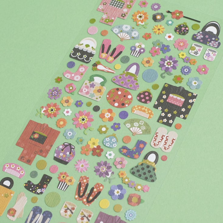 close up of Japanese Clothing + Accessories Stickers