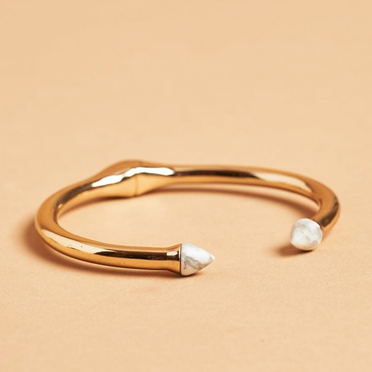 rocksbox may bangle with marble tips
