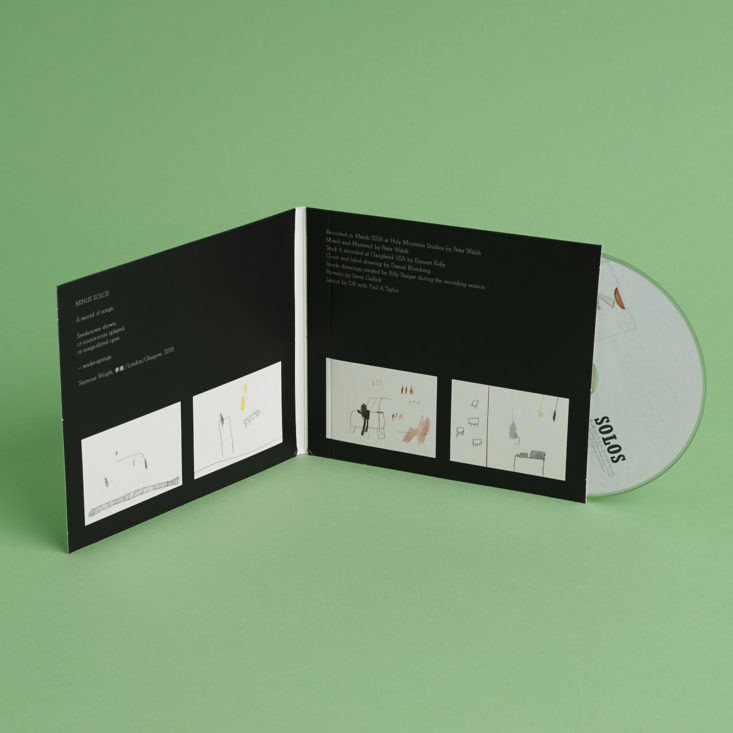 gatefold for Daniel Blumberg -Minus Solos CD