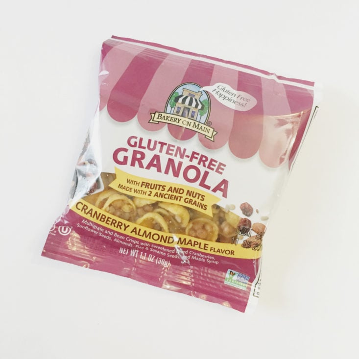 SnackSack Classic April 2018 Gluten Free Granola