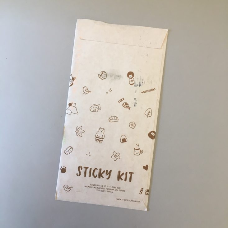 Sticky Kit April 2018 Envelope