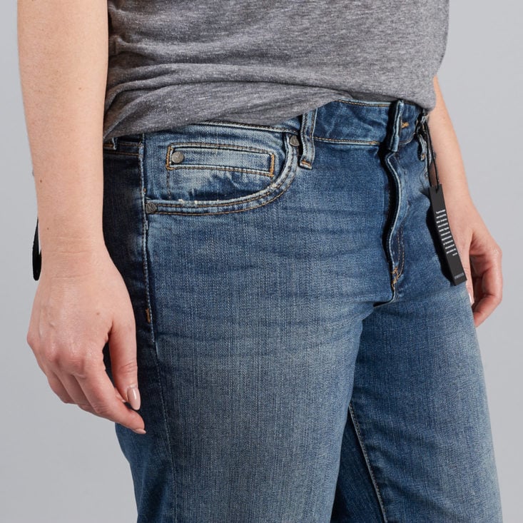 detail of KUT from the Kloth Catherine Boyfriend Jeans