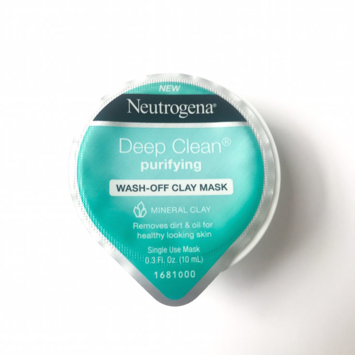 Neutrogena Deep Clean Purifying Wash-Off Clay Mask, 0.3 oz 