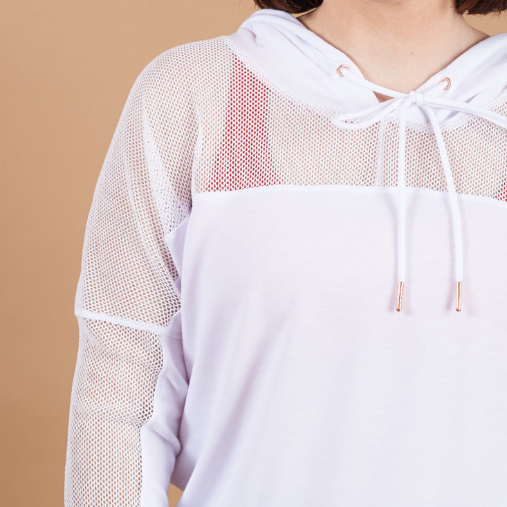 wantable fitness white hoodie