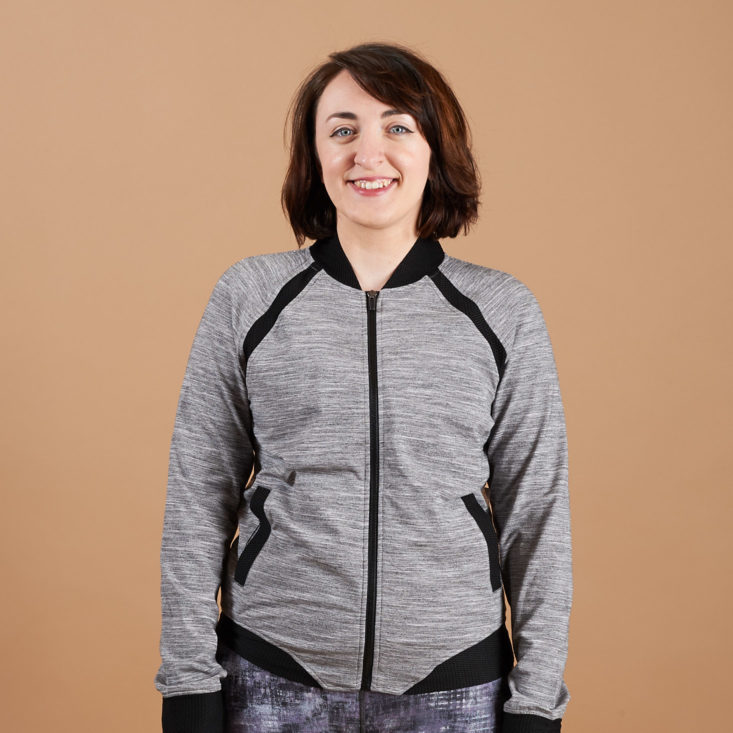 wantable fitness gray jacket