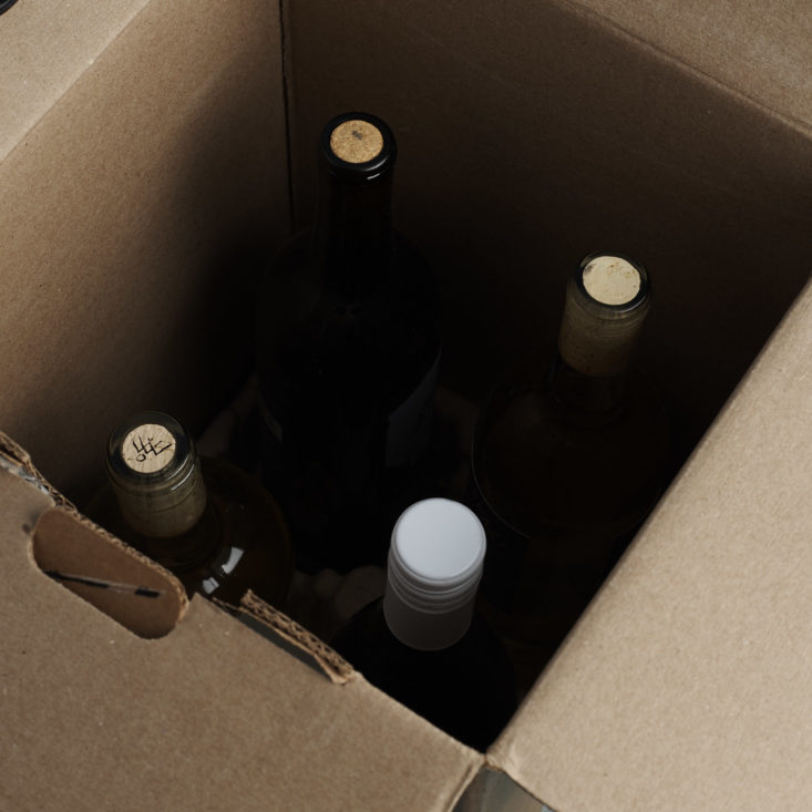 wine bottle inside box