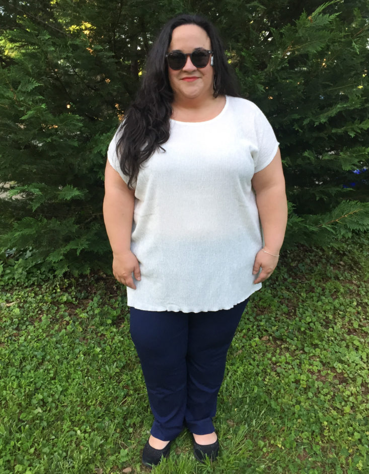 High/Low Crinkle Top by Dantelle