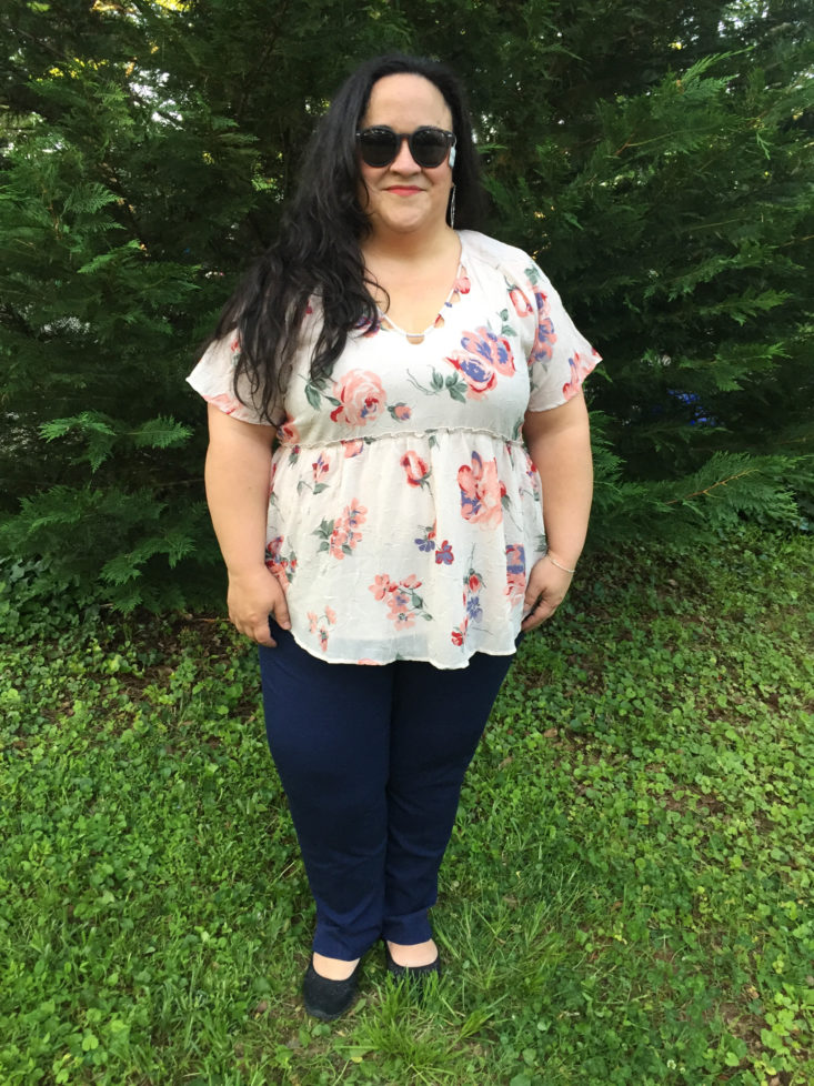 Floral Futter Top by Lucky Brand