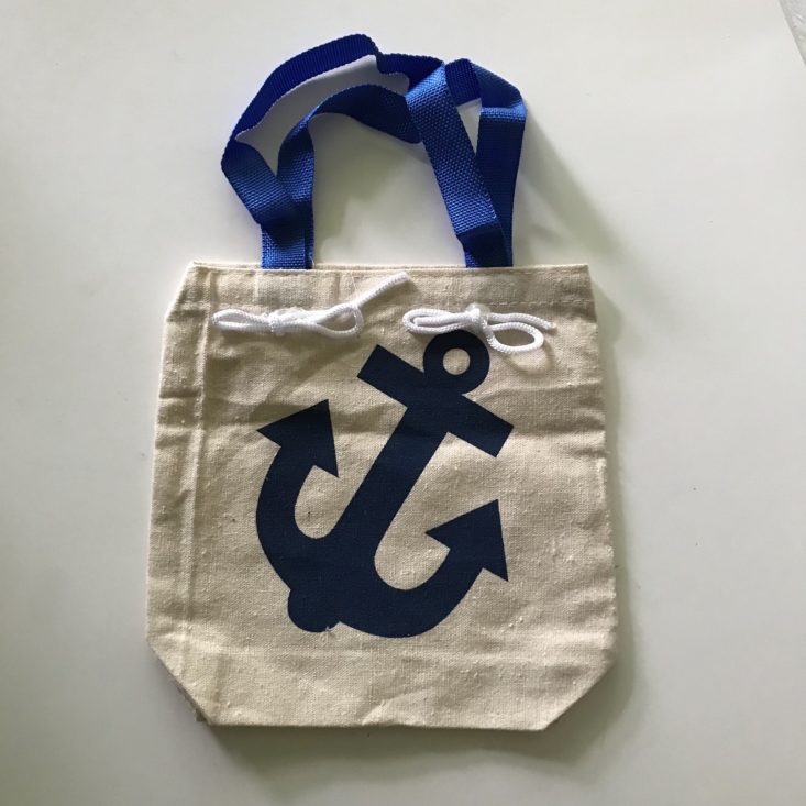 Mini Nautical Canvas Tote Bag 