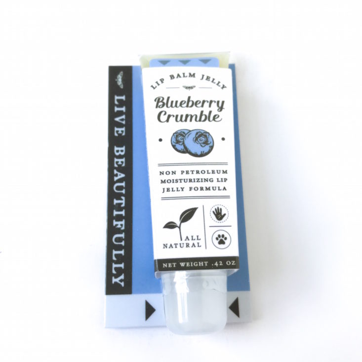 Live Beautifully Lip Balm Jelly in Blueberry Crumble, 