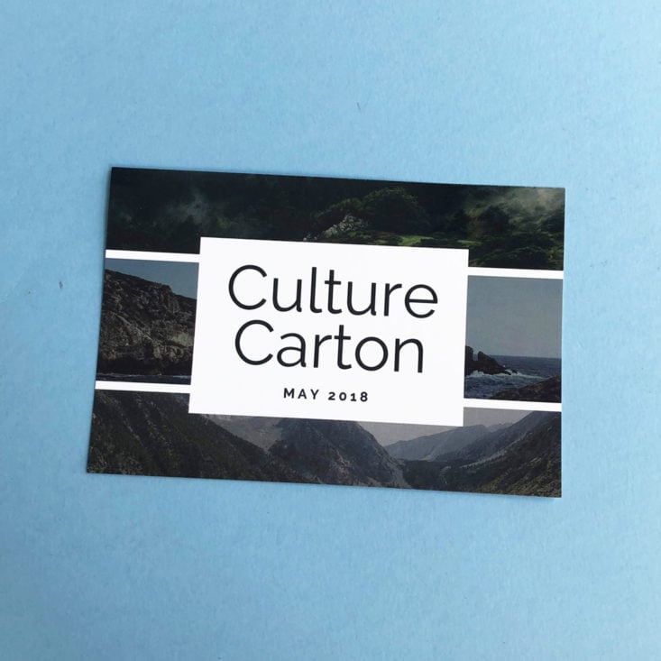 Culture Carton May 2018 - Info Front