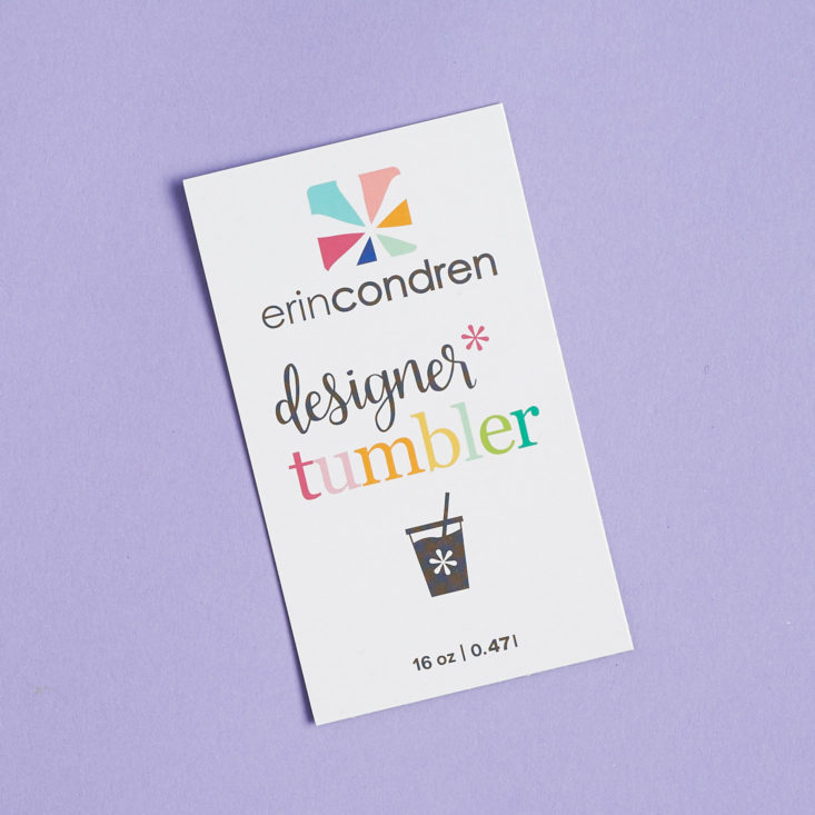 erin condren tumbler info