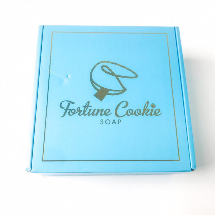 closed Fortune Cookie Soap box 