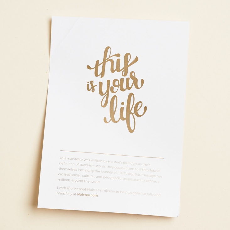 globe in mindfulness this is your life poster