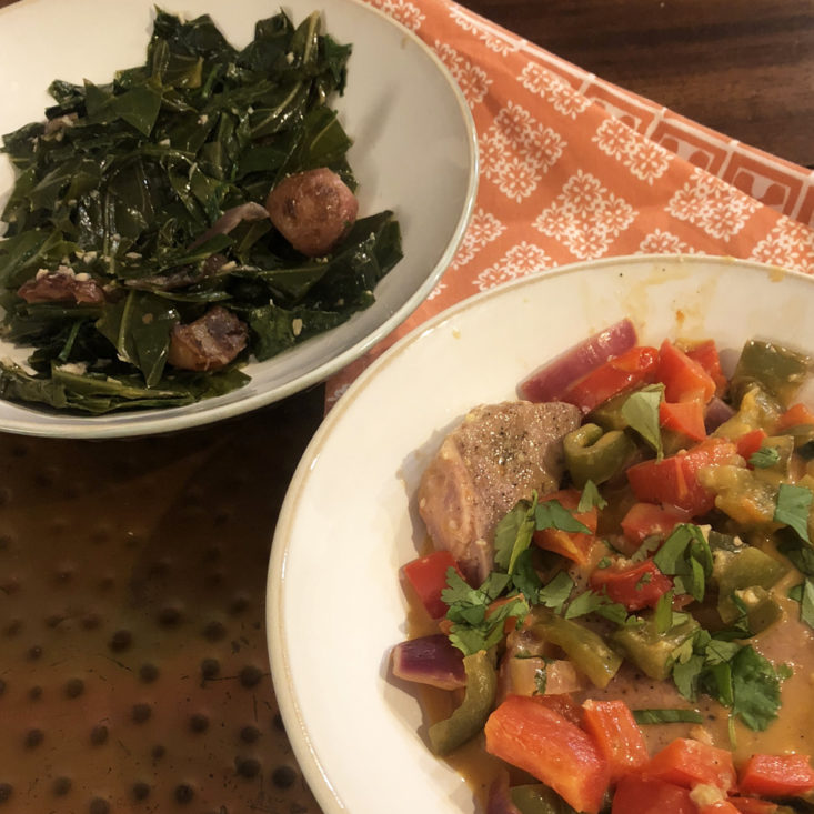 Green Chef Keto April 2018 - Tuna Plated Detail