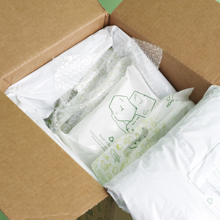 food bags inside packaging