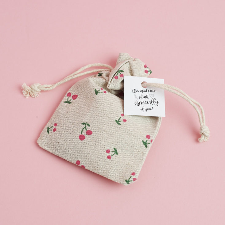 cherries pattern gift bag