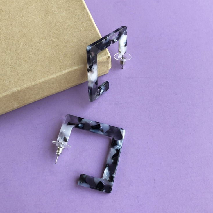 Acrylic Square Hoops 