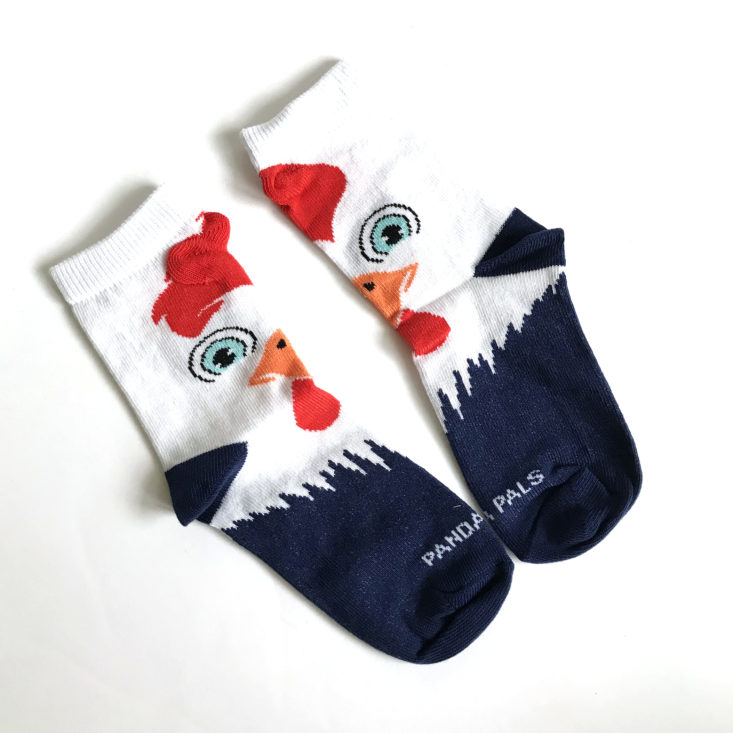 Panda Pals Kid's June 2018 - rooster socks 2