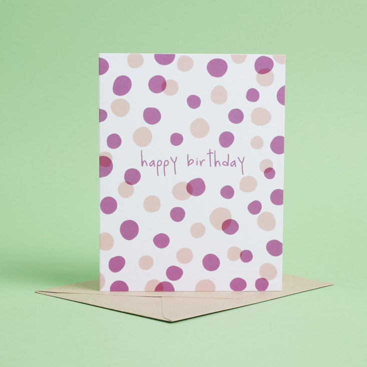 Dot to Dot Birthday Card
