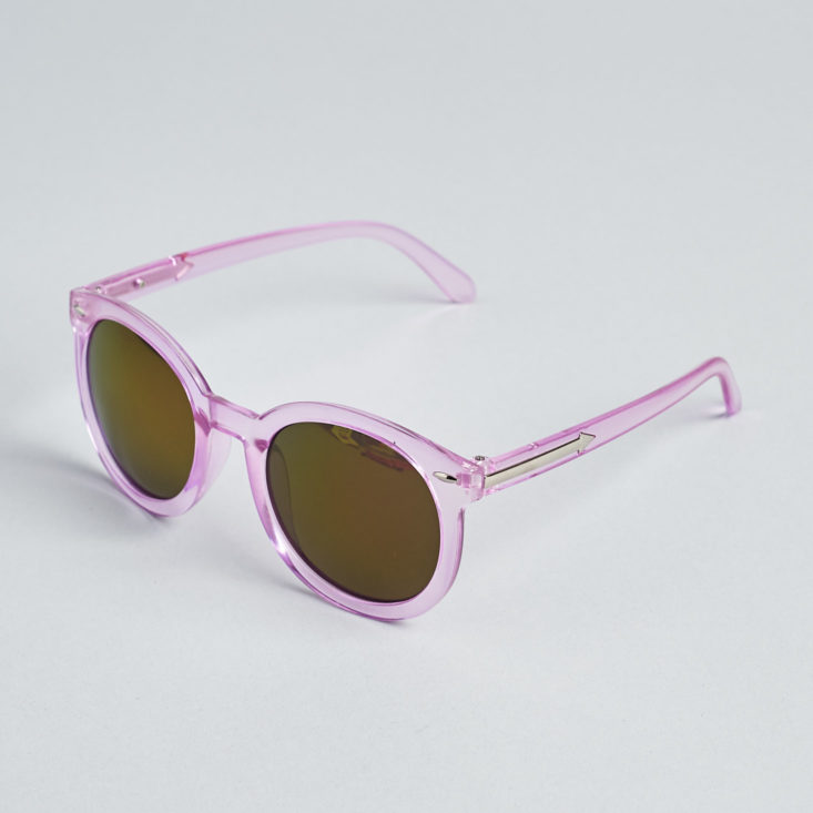 quirky crate lilac sunglasses