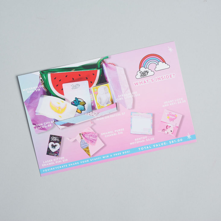quirky crate product list