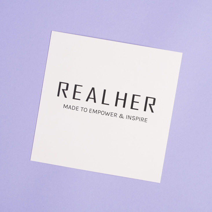 RealHer info card