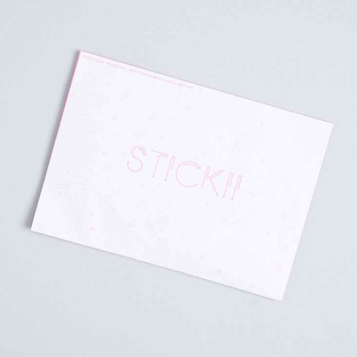 stickii club envelope