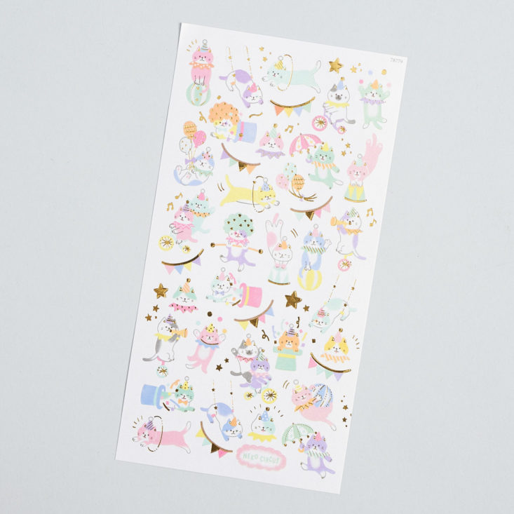 stickii club circus cat stickers