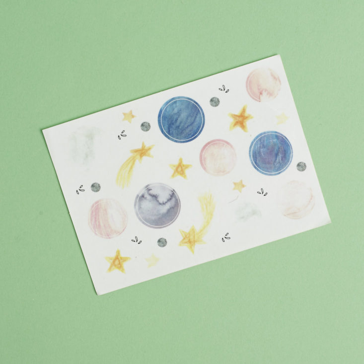 Stars and Planets washi stickers
