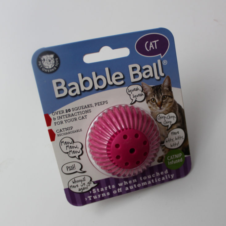 Vet Pet Box Cat June 2018 Babble Ball