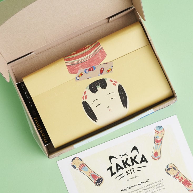 looking into Zakka Kit box