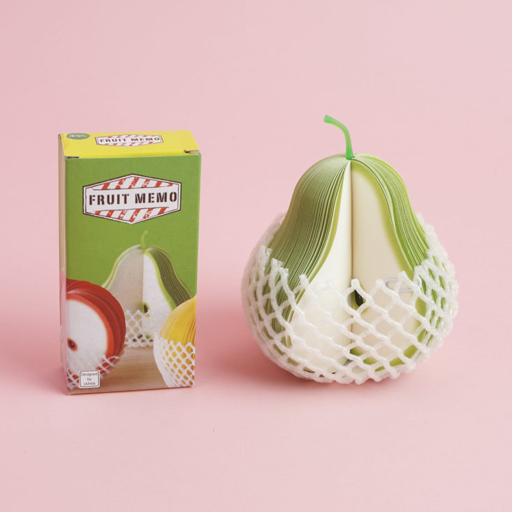 3D Pear Memo Pad with box