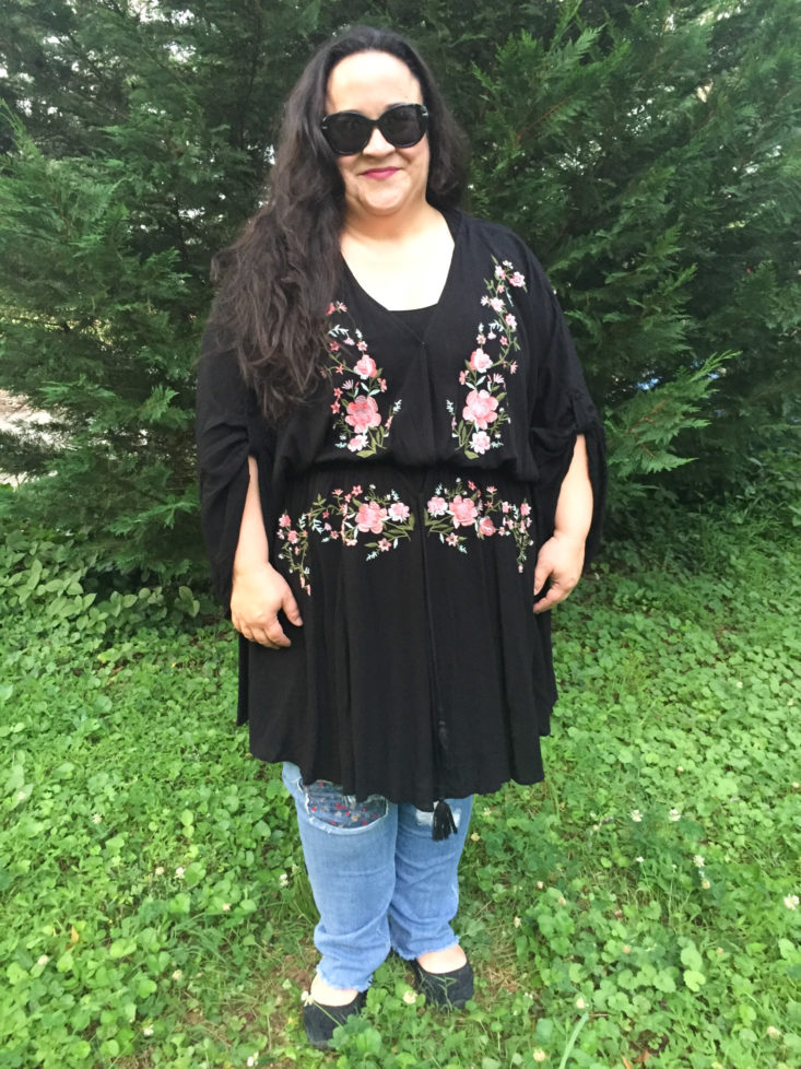 CITY CHIC - Embroidered Black Festival Vibe Dress